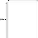 Golden State Art, Pack of 10 Uncut 16x20 White Mats Matboards, Acid Free Backing Matt Board for Photos, Frames, DIY Projects