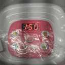 Play Kitchen Accessories, Pretend Kitchen Appliances Set with Toy Air Fryer for Kids with Sound and Lighting, Color-Changing Play Food, Birthday Gift for Boys and Girls Ages 3-5 4-8,Pink