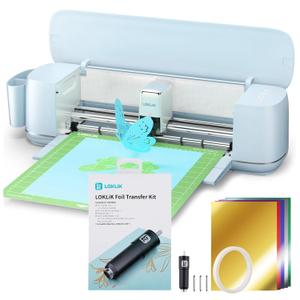 LOKLiK Vinyl Cutter Machine & Foil Transfer Kit, Includes 20 Foil Transfer Sheets, 3 LOKLiK Tools in 1 with Interchangeable Tips (Fine, Medium & Bold) LOKLiK Vinyl Cutter Machine & Foil Transfer Kit, Includes 20 Foil Transfer Sheets, 3 LOKLiK Tools in 1 with Interchangeable Tips (Fine, Medium & Bold)