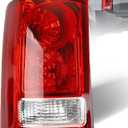 Tail Light Assembly for Honda Pilot 2009-2015, Rear Taillight with Bulb and Wiring Harness, Tail Lamp Replaces HO2800174 33550-SZA-A01 33550SZAA01, Driver Left Side LH