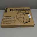 Demigo Acacia Bathroom Organizer Countertop 13.6 x 14 x 6.7 inches, 2-Tier Wood Counter Standing Rack, Countertop Storage Shelf for Organizing Bathroom Kitchen Office Desk Vanity Cosmetic Balcony (Brown)