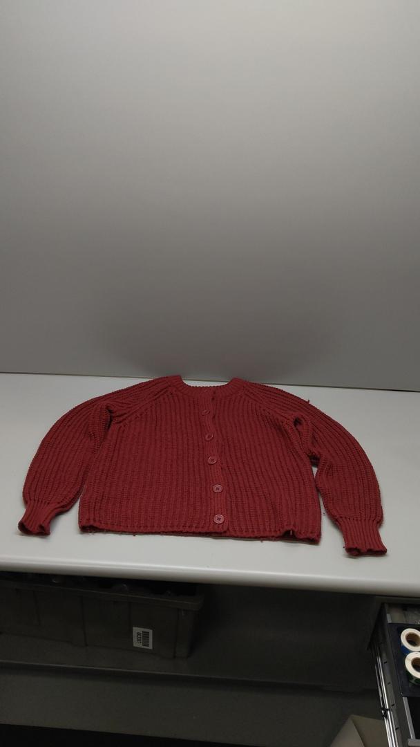 Dark Red Crochet Cardigan sweater,  MEDIUM