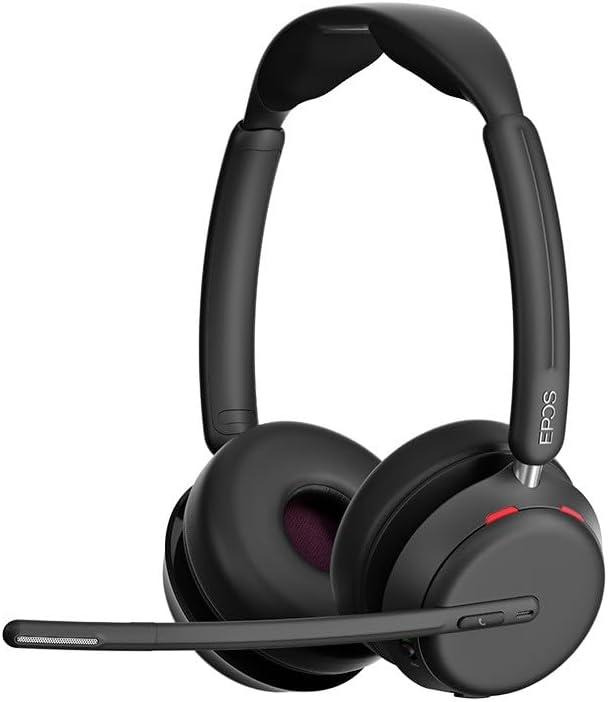 EPOS Impact 1061 ANC High-Performance Bluetooth Headset for PC - Double-Sided, Advanced Noise Cancellation, EPOS AI, Super Wideband Audio, Intuitive Controls, for Professionals in Loud Workspaces
