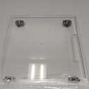 360 Sliding Tray for Coffee Maker & Kitchen Appliances - Silent Rubber Wheels, Clear Acrylic Organizer Tray for Under Cabinet - Space Saving Countertop Accessory, 13x14 Inch (Clear) (14x13)