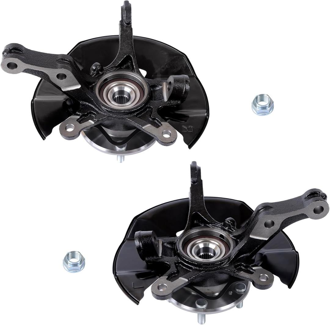 Labwork Front Driver and Passenger Side Wheel Hub Bearing Steering Knuckle Assembly Replacement for Honda Civic 2013 2014 2015 Replacement for 686-356 686-357