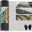 3 Ft x 164 Ft Geogrid for Retaining Wall, Bi-Directional Geo Grid Roll with Gloves, HDPE Geogrid for Gravel Driveway, Subgrade Reinforcement, Slope & Soil Stabilization, Erosion Control