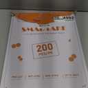 SMARTAKE 200 Pcs Parchment Paper Baking Sheets, 12x16 Inch Non-Stick Precut Baking Parchment, Suitable for Baking Grilling Air Fryer Steaming Bread Cup Cake Cookie and More (White)