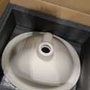 Bathroom Vessel Sink 18'' x 15'' Semi Recessed Bathroom Sink Oval Drop-in Vanity Sink with Overflow White Ceramic Modern Art Basin