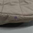 BAGSMART Travel Makeup Bag for Women, Portable Water-resistant Cosmetic Case, Puffy Padded Make Up Organizer Pouch, Open Flat Toiletry Bag for Toiletries, Brushes, Brown