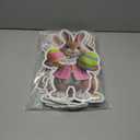 Easter Decorations Outdoor, 9pcs Realistic Bunny Decorations with Colorful Easter Elements, Outdoor Indoor Spring & Easter Party Decor