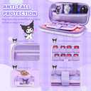HYPERCASE Cute Switch Lite Carrying Case of Purple Bunny, with Soft Switch Lite Protective Cover, Screen Protector, Shoulder Strap & 2 Thumb Grips