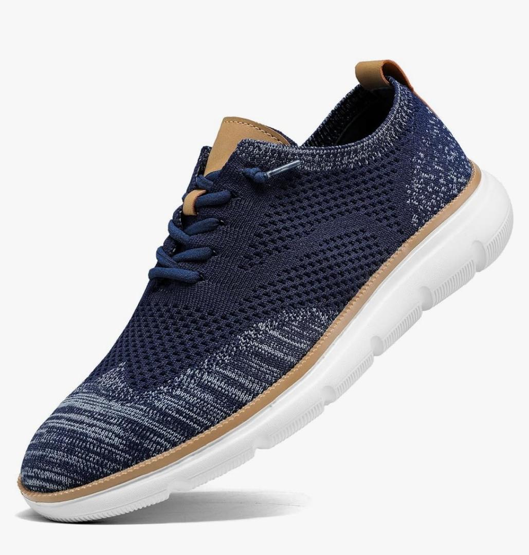 Yevgen Mens Oxfords Shoes Casual Walking Dress Sneakers Mesh Business Work Lightweight Soft Sole 40