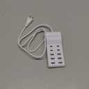 USB Charging Station with 6 USB-A & 4 USB-C Ports, 50W 10A USB Charging Block for Smart Phone, Tablet, Laptop, Multiple Devices - USB Power Strip with Auto-Detect Technology (1 PCS)