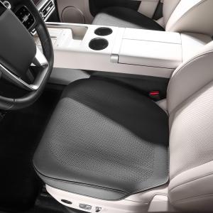2-Pack Nappa Leather Front Seat Protectors for Cars Black