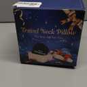 Travel Pillow Neck Pillow for Airplane Travel Essentials - Memory Foam Travel Neck Pillow, Stops Head Bobbing With Eye Mask & Earplugs, Portable Carry Bag for Long Flights| Airplane Accessories Black (Black (Medium Size))