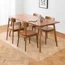 Clear Chair Mat, 3'5'Floor Mats for Home, Durable Non-Slip Hard Floor Protector, PVC Waterproof Floor Protetor for Kitchen, Bedroom, Pet Litter Mat