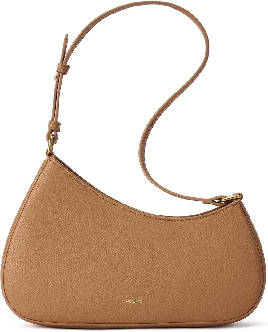 Small Purses for Women Evening,Crescent Shoulder Bag,Going Out Purse, Mini Cute Handbag for Women,Mom Gifts, Brown