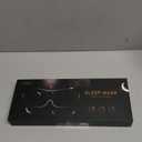 MZOO Luxury Sleep Mask for Back, Side Sleeper, Complete Light Blocking Sleeping Eye Mask Night Blindfold, 3D Zero Pressure & Spacious for Lash Extensions, Breathable Soft Eye Cover Flight Nap Travel (M-gray (Black Edge))