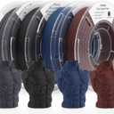 AMOLEN Carbon Fiber PLA Filament 1.75mm Bundle, Multicolor Lightweight & High-Strength 3D PLA Filament, Dimensional Accuracy  0.02mm, 200gX4 Spools (Black/Dark Grey/Sapphire Blue/Burgundy Red)