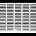 HVAC Premium 26'' x 16'' [Duct Opening] Flat Stamped Steel Return Air Grille - Sidewall and Ceiling - HVAC Vent Duct Cover - White [Outer Dimensions: 27.75''w X 17.75''h]