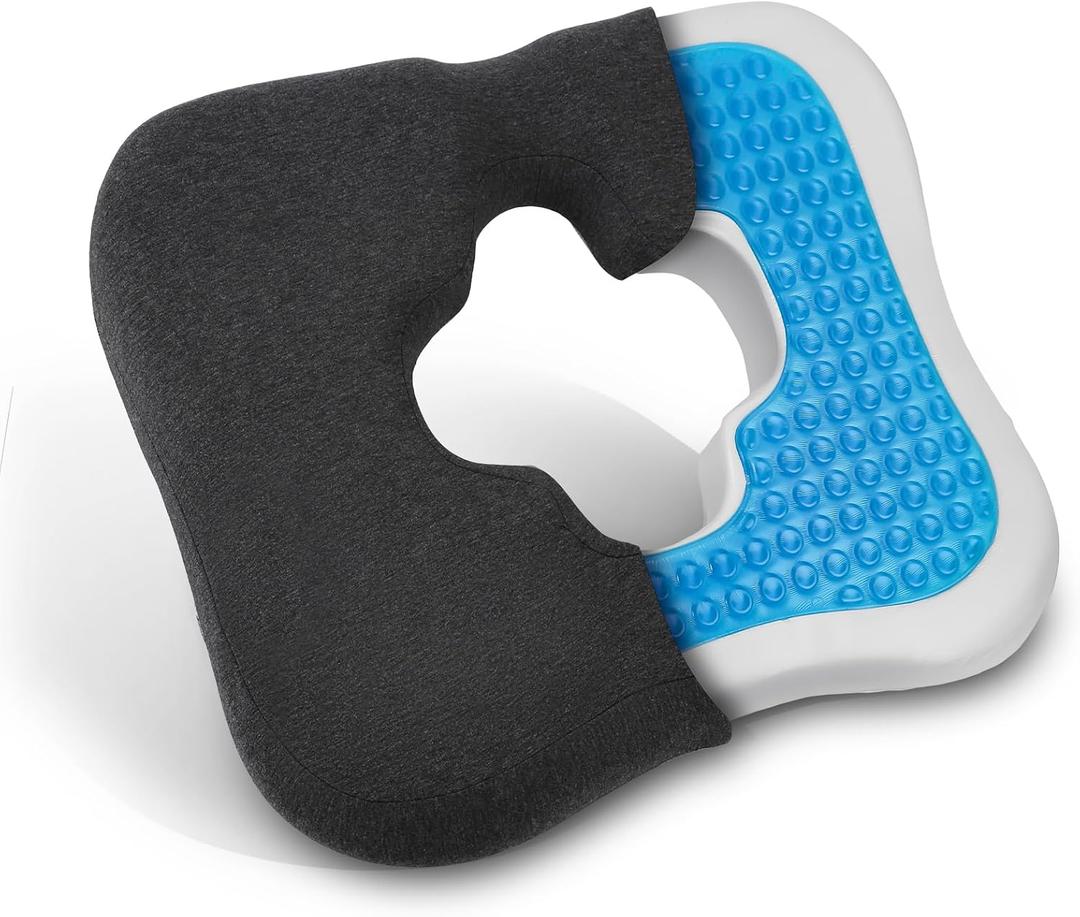 Bed Sore Cushion for buff & Wheelchair Cushion for Bedsores Prevention - Pain Relief for the Bedridden and Elderly- hemorrhoids treatment, Sciatica, Pressure Sores, Prostate Pillow, Coccyx, Post Natal (Black)