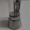 Geesta Premium Crystal Glass-Top Stovetop Espresso Moka Pot - 4/6/ 9 Cups - Stainless Steel Coffee Maker- 160ml/5.6oz/4 cup (espresso cup=40ml)