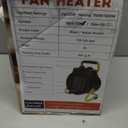 Electric Portable Space Heater - Indoor Portable Heaters, Garage Heater with Adjustable Thermostat, Super Long Cord, PTC Fast Heating, Overheat Protection, Small Electric Heater for Greenhouse