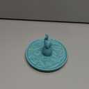 Artistic Ceramic Elephant Jewelry Tray Holder - Elegant Hand-Painted Trinket Dish for Rings, Earrings, Necklaces, Decorative Organizer Bowl for Dresser, Nightstand, Bathroom Counter Top