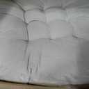 Jerify Floor Pillow Cushions Large Round Square Large Meditation Floor Pillow for Classroom Adult Meditation Picnic Party Seating Learning Daycare School(Round,Beige,4 Pcs)