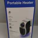 Top Heat Plug in Heater, 450W Portable Plug in Heater for Indoor Use, with Remote, Thermal Protection, LED, PTC Ceramic Fast Heat for Bedroom Bathroom Office