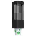 IWNTWY Cup Dispenser, Wall Mount Water Cooler Cup Holder Fit 3-5oz Small Cups, Pull Type Cups Holder for Home, Bathroom, Office Hospital, Adhesive Paste or Screw Install (Black)