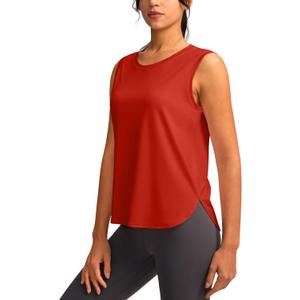 YYV Women's Workout Tank Tops Lightweight Sleeveless Workout Tops Loose Fit Yoga Athletic Running Shirts (M)