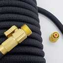 Garden Hose 50FT  Expandable Hose, Solid Brass Nozzle