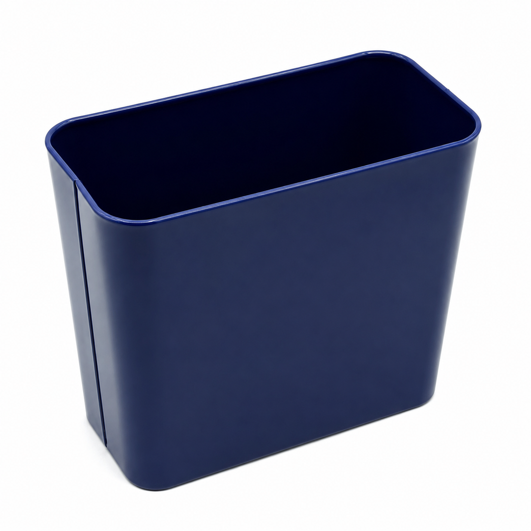 Rectangle Open Waste Can - Blue, size : 10 x 7 inch