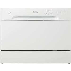 Danby DDW621WDB Countertop Dishwasher with 6 Place Settings, 6 Wash Cycles and Silverware Basket, Energy Star-Rated with Low Water Consumption and Quiet Operation, White