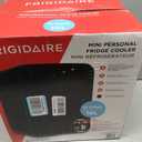 Frigidaire Mini Personal Fridge Cooler, Countertop, Holds Up to 10L/15 Cans, Brushed Black Stainless Rugged Design, Portable for Skincare, Makeup, Car, Office, Bedroom, Dorm Room, or Cabin