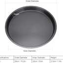 2 Packs Deep Dishes Pizza Pan, 10 Inch Non Stick Pizza Pan, Thickened Carbon Steel Baking Pans for Kitchen, Bakery (10inch)