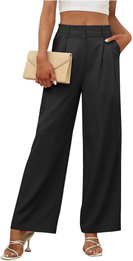 Wide Leg Pants | High Waisted Trousers with Pockets | Comfortable Work & Business Casual Pant
L Wide Leg Pants | High Waisted Trousers with Pockets | Comfortable Work & Business Casual Pant
L