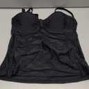 Women's Underwire Tummy Control Swimsuit Top with Push Up - No Bottom Included, L