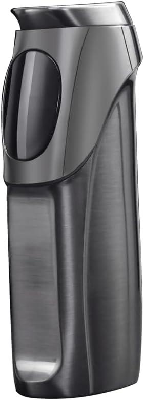 JOBON USB Electronic Torch Lighter, Rechargeable Electric Touch Screen Sensing Triple Jet Blue Flames Lighter - No Gas Included (Black Nickel)