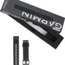 Garmin Quickfit Watch Band (20mm, Heathered Black Nylon with Black Hardware)