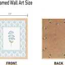 CHMMART 3 Piece Pastel Wildflower Framed Wall Art Nursery Floral Canvas Art Prints Pink Blue Botanical Pictures Wall Decor Boho Flower Painting Artwork for Bedroom Bathroom 12x16in