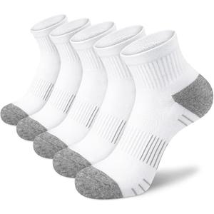 cuangya Ankle Socks Women Athletic Running Socks Hiking Cushioned 5-Pairs, Size: 5-8