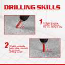 Goldblatt 10PCS 1/4" Diamond Drill Bits, 6mm Diamond Hole Saw Kit for Porcelain Tile Ceramic Concrete Granite Marble Hard Materials (not for Wood)