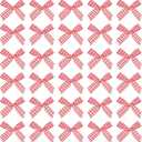 MECCANIXITY 50 Pcs Mini Gingham Ribbon Bows 1.8 Inch Checkered Plaid Bow Fabric Satin for Craft DIY Cake Sewing Wedding Birthday Party Wrapping Christmas Decoration, Red White