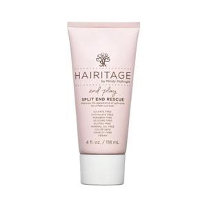 Hairitage Split End Rescue Gel Cream - Jojoba Protein Vegan Formula for Dry and Damaged Hair - Replenishes Moisture, Smoothes Split Ends for Silky Finish - 4 fl oz