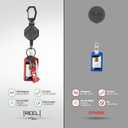 The Ultimate Retractable ID & Keychain Carabiner Big Clip, 32 Steel Cord, Unbeatable Durability - Perfect for Office, School, Hospital, Construction, Recreation, 8oz, 2 Pack
