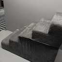 EHEYCIGA Dog Stairs for High Bed 5-Step Dog Steps for Bed, Pet Steps for Small Dogs and Cats, Non-Slip Balanced Pet Ramp Indoor, Gray, 5 , Standard 15.7" x 30" x 22.5"