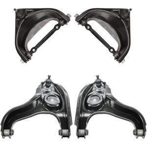 TRQ Front Upper & Lower Control Arm with Ball Joint Set Compatible with 1994-1999 Dodge Ram 1500 RWD K620480 K620481 MS20376 MS20377 520-329 520-329