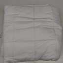 YnM Oeko-Tex Certified Premium 60 x 80 Inch 20 Pound Cotton Calming Heavy Weighted Blanket with Glass Beads for Queen and King Beds, Light Grey